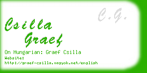 csilla graef business card